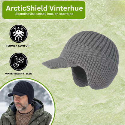 ArcticShield Vinterhue | Sig farvel til kolde ører med ekstra tyk, dobbeltstrikket komfort og integreret ørebeskyttelse!