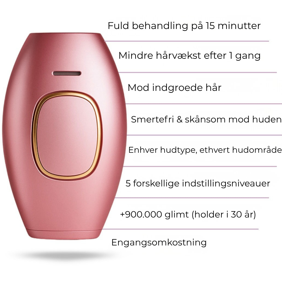 LysPuls™ IPL hårfjerner til hjemmebrug – salonresultat uden salonpris