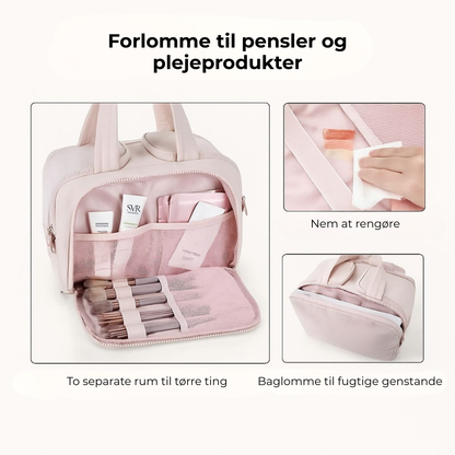 PlejePak™  4-i-1 toilettaske – alt til din pleje, altid organiseret