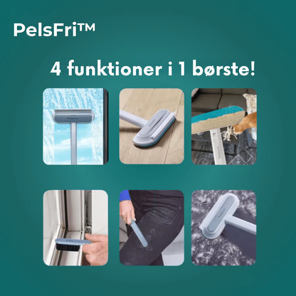 PelsFri™ 4-i-1 genbrugelig dyrehårfjerner