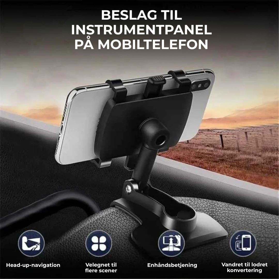 PhoneHold™ | 360° Justerbar  - Dashboard Mobilholder