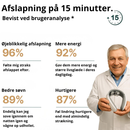 ZenNekke™ | 11-i-1 halsløsning | Slap af i nakkemusklerne på bare 15 minutter – hvor og når du vil