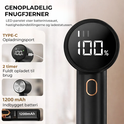 LoPlusser™  Elektrisk lo-fjerner – fjern fnuller hurtigt og nemt