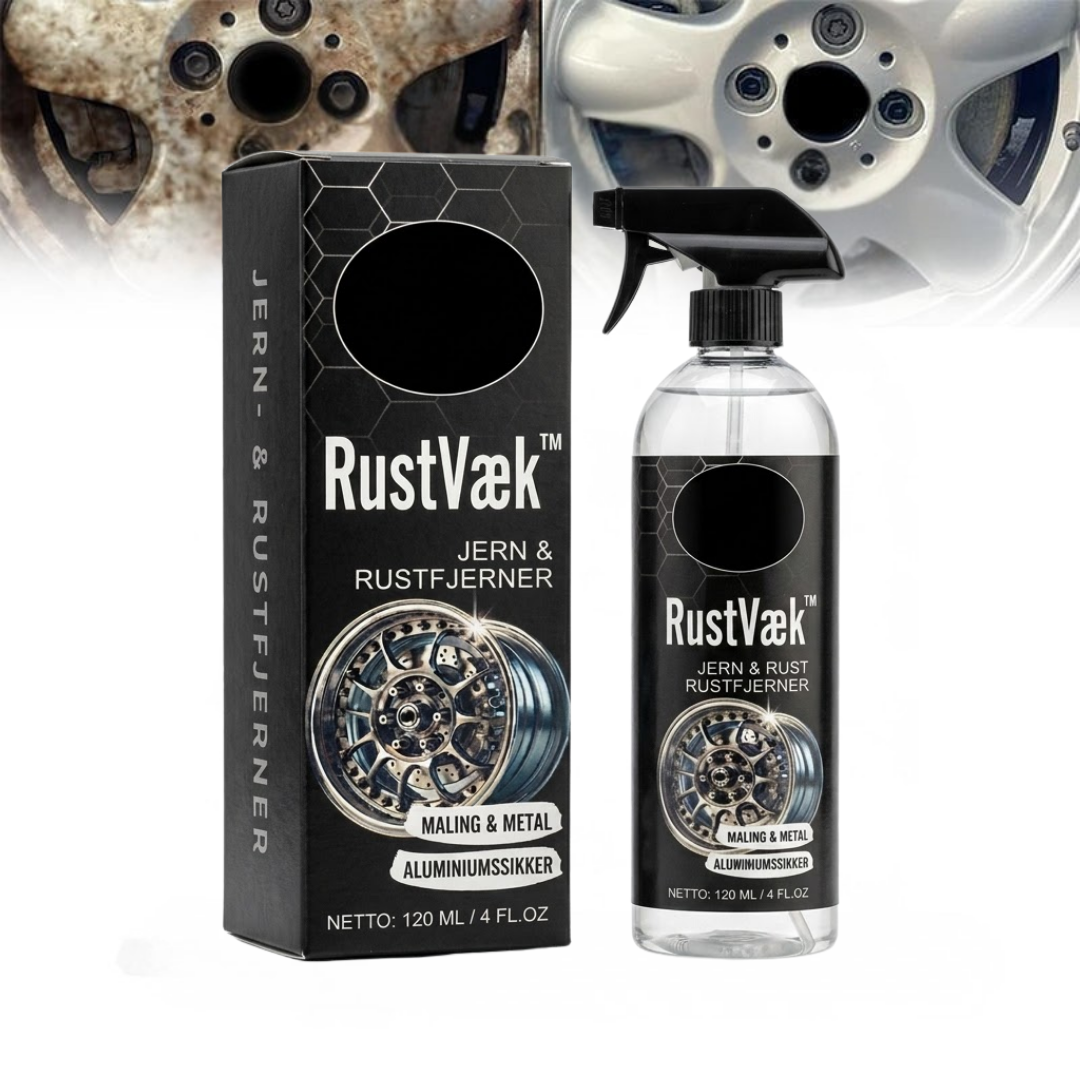 RustVæk™ Rustfjerner spray til bil og metaloverflader