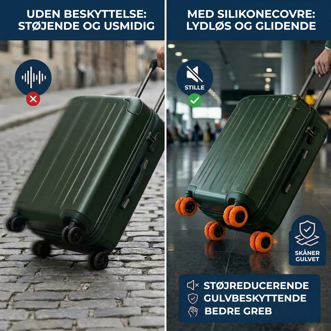 HjulGuard™ | Beskyt dine kufferthjul og rejs uden bekymringer!