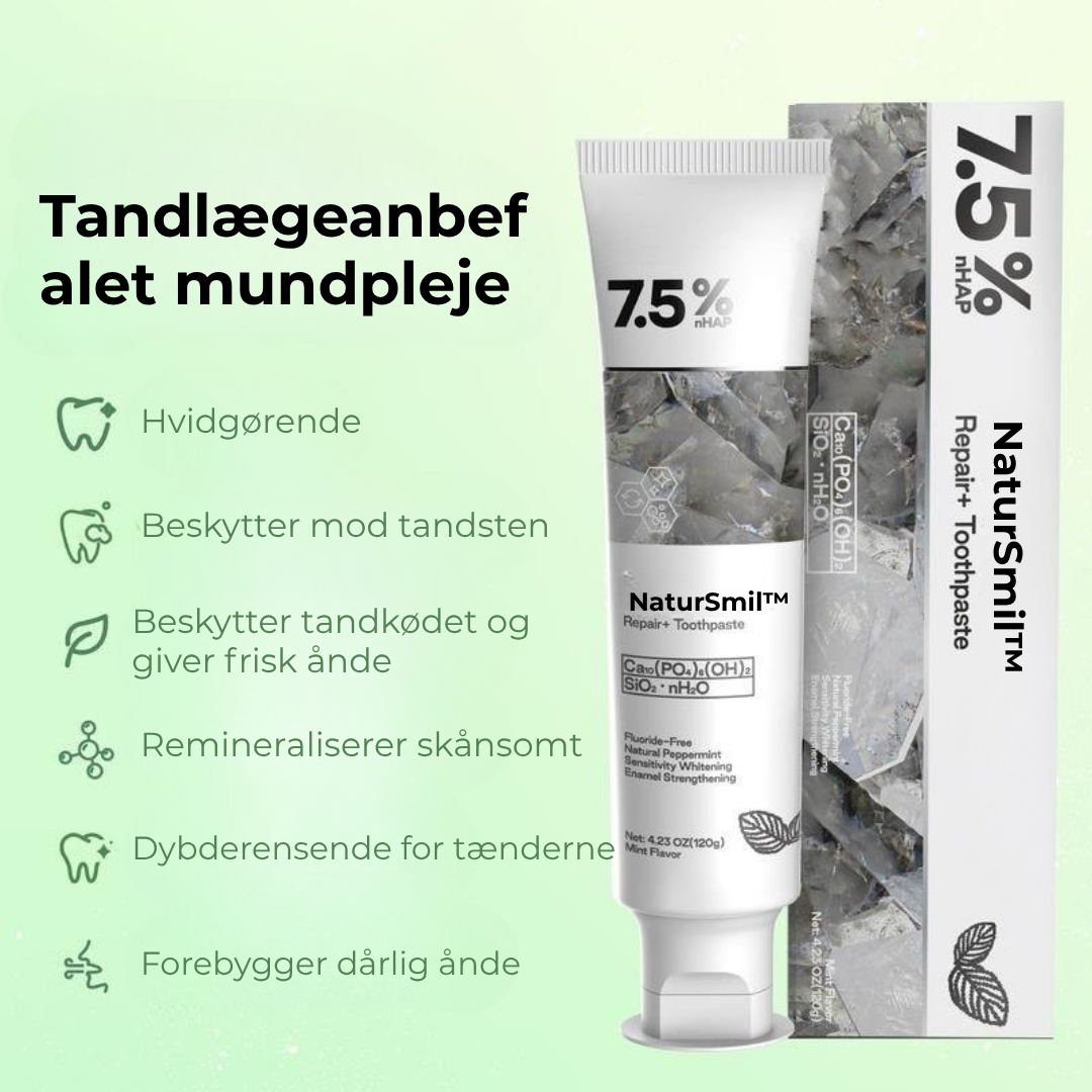 NaturSmil™ Fluoridfri tandpasta – rent, naturligt og effektivt