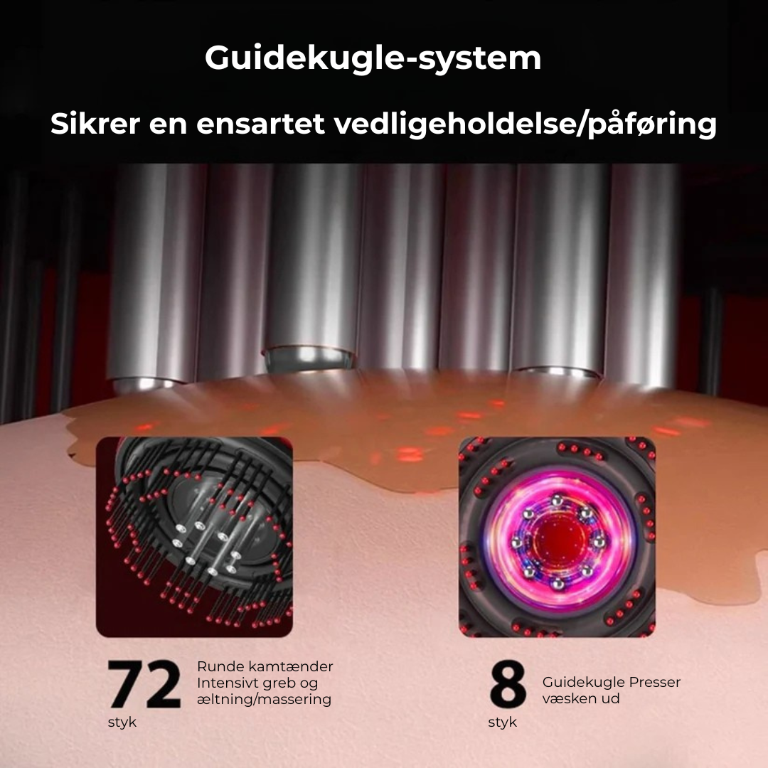 Rødlys Massagebørste | Næring, Afslapning, Vækst – Den Ultimative Hovedbundsmassageoplevelse Venter