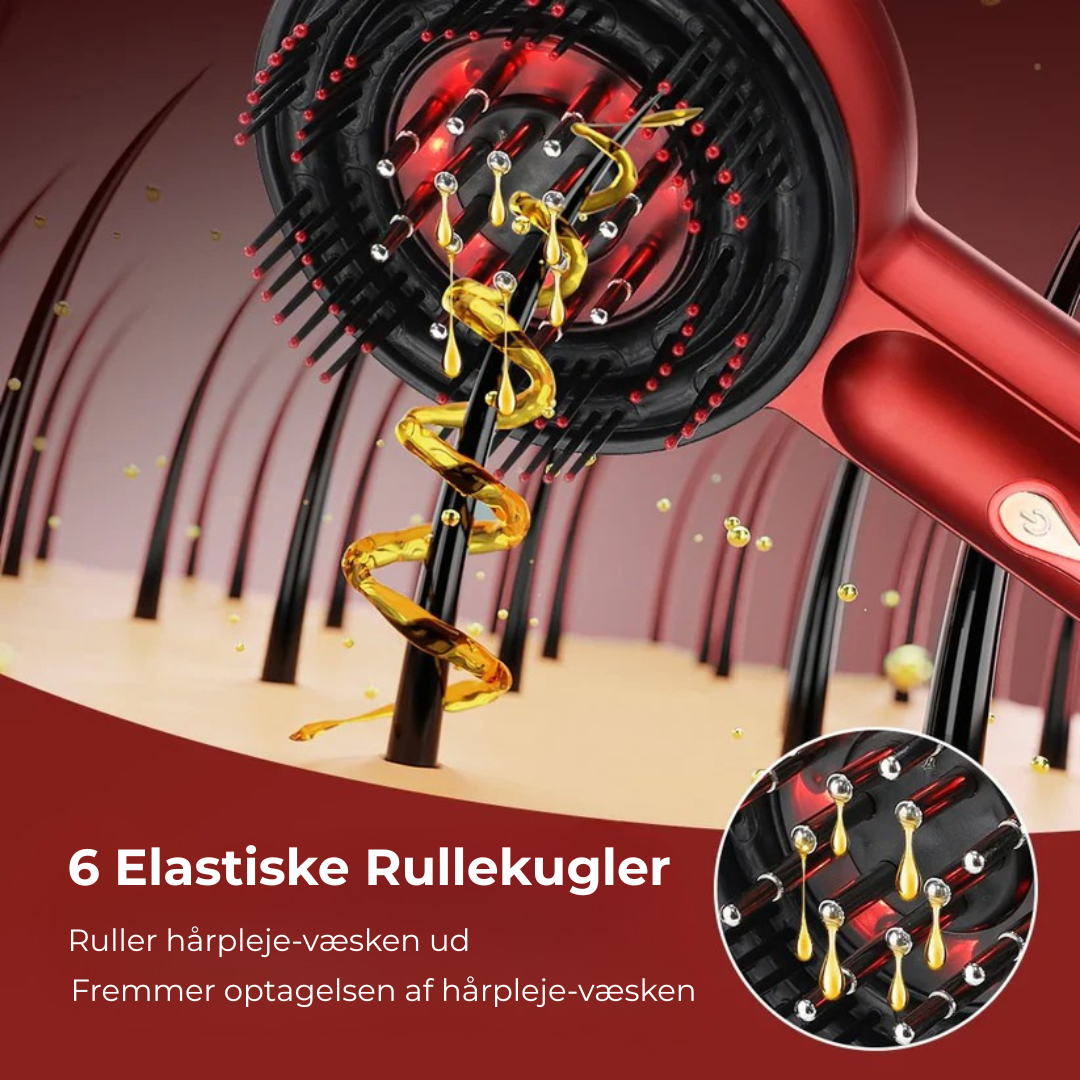 Rødlys Massagebørste | Næring, Afslapning, Vækst – Den Ultimative Hovedbundsmassageoplevelse Venter