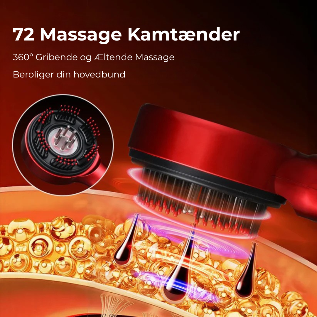 Rødlys Massagebørste | Næring, Afslapning, Vækst – Den Ultimative Hovedbundsmassageoplevelse Venter