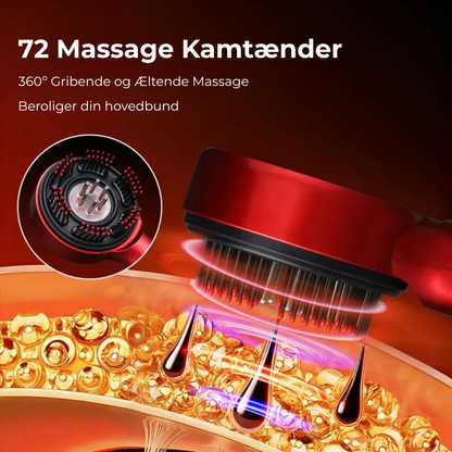 Rødlys Massagebørste | Næring, Afslapning, Vækst – Den Ultimative Hovedbundsmassageoplevelse Venter