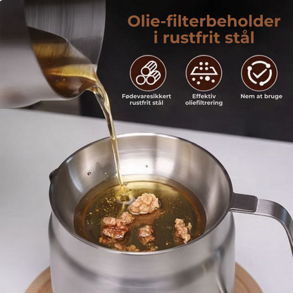 FrityrPot™ Frituregryde med oliefilter – spar olie og undgå spild