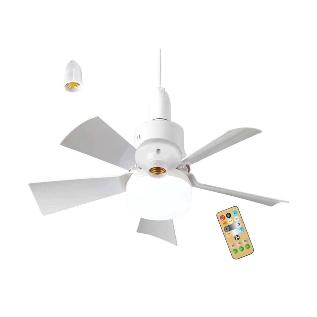SocketFan™ 2-i-1 loftventilator med LED-lys