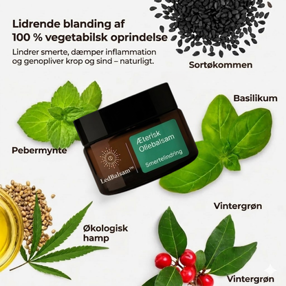 LedBalsam™ - Naturlig formel til ømme knæ, skuldre og hænder.