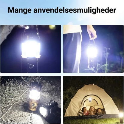 SolLanterne - Lyser hele natten, oplades om dagen.