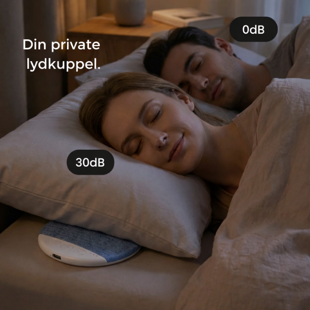 PudeSound™ Din private lydverden under puden – uden at forstyrre nogen
