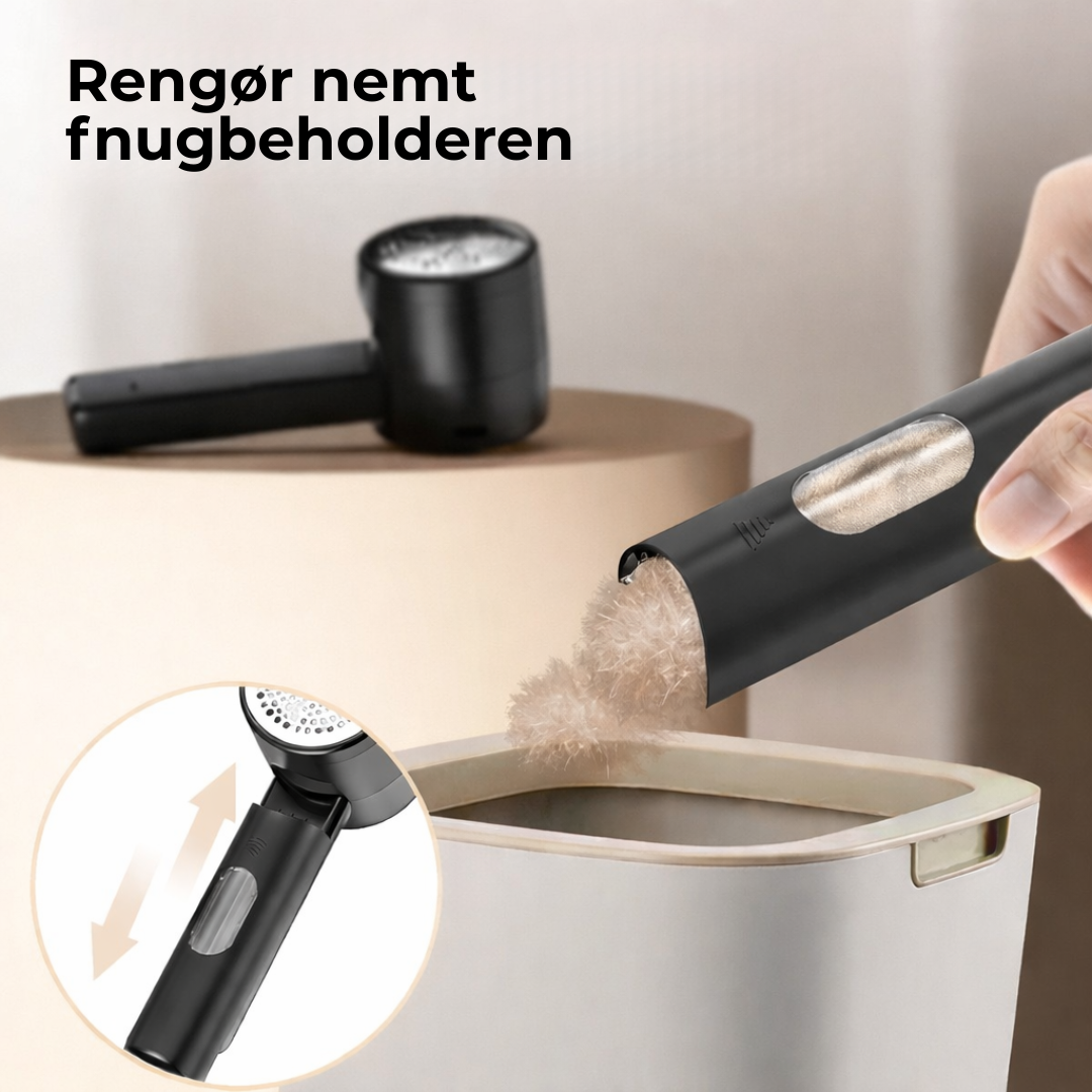 LoPlusser™  Elektrisk lo-fjerner – fjern fnuller hurtigt og nemt