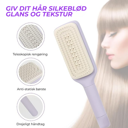 LykkeBørste| Den Smarte Kam Der Rengør Sig Selv