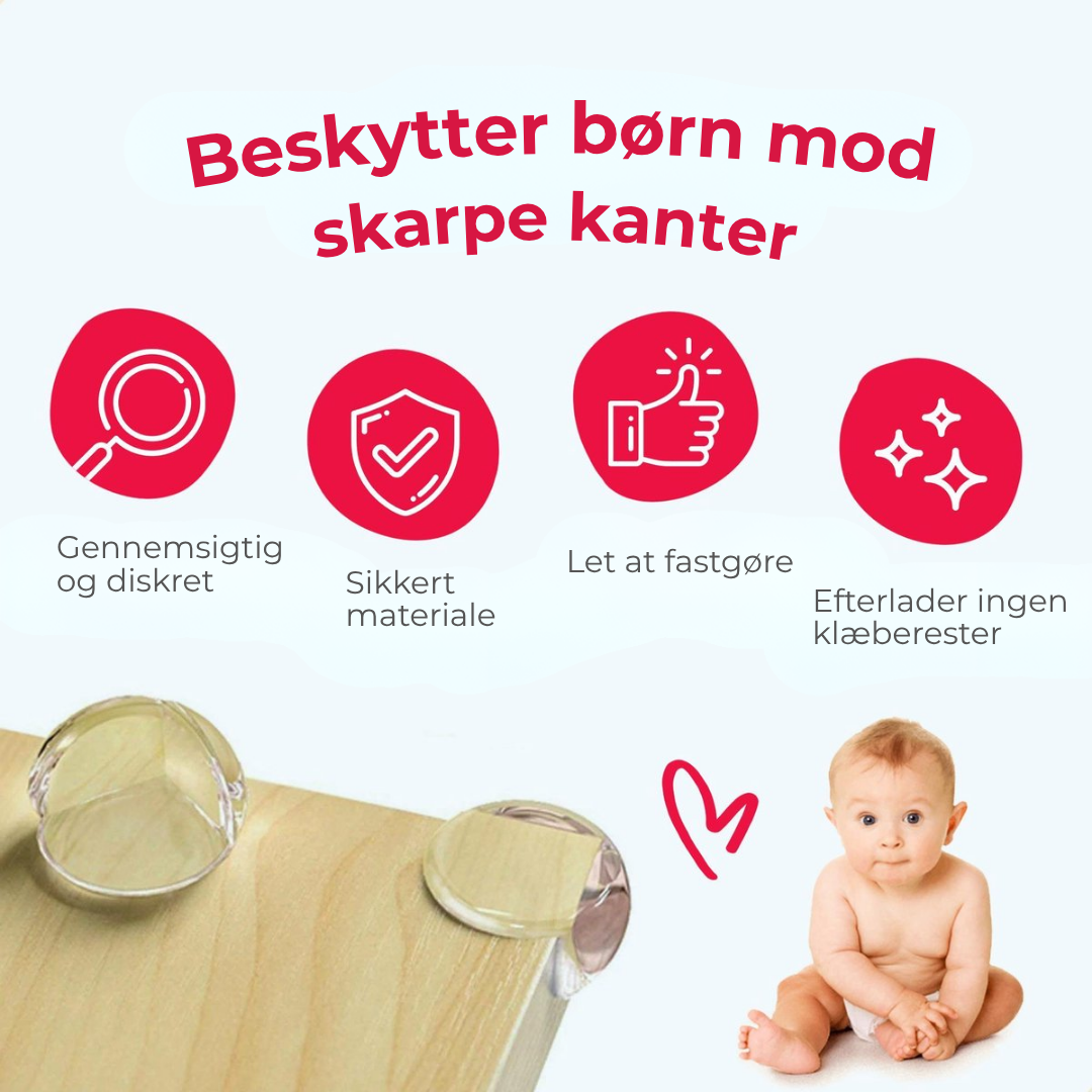 Hjørnebeskytter | Genanvendelige hjørnebeskyttere til babyer – gennemsigtige