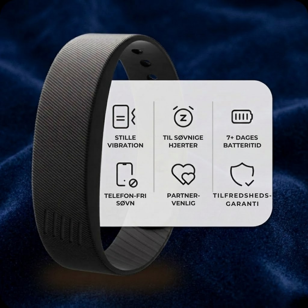 BuzzBand™  Stille vibrationer vækker dig, ikke din partner.