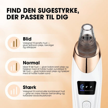 Porløs™ – 6-i-1 pore-renser med justerbart sug og udtræksværktøj