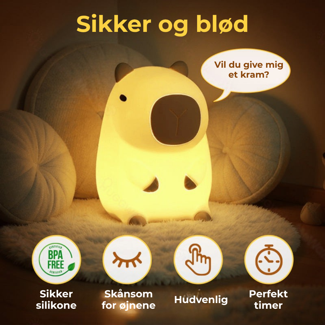 KramLys™ Mød den sødeste capybara natlys