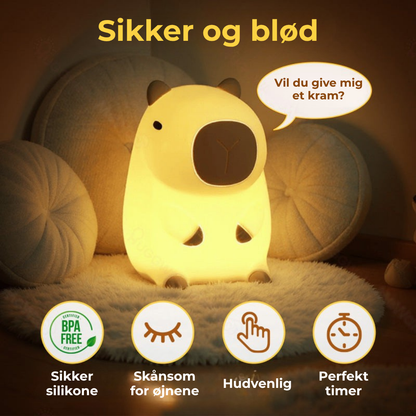 KramLys™ Mød den sødeste capybara natlys