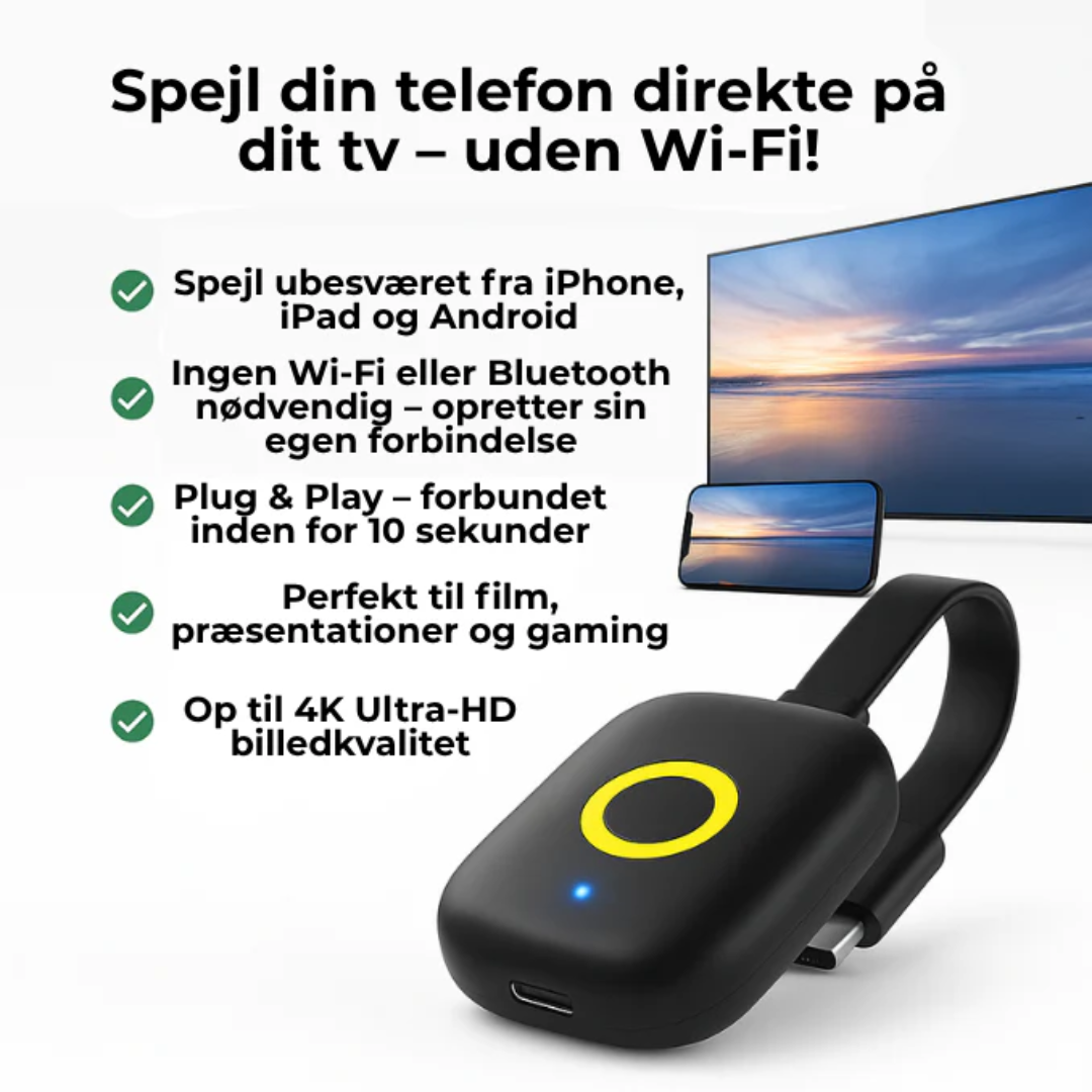 StreamBuddy™ | Forvandl din telefon til hjemmebio på 10 sekunder!