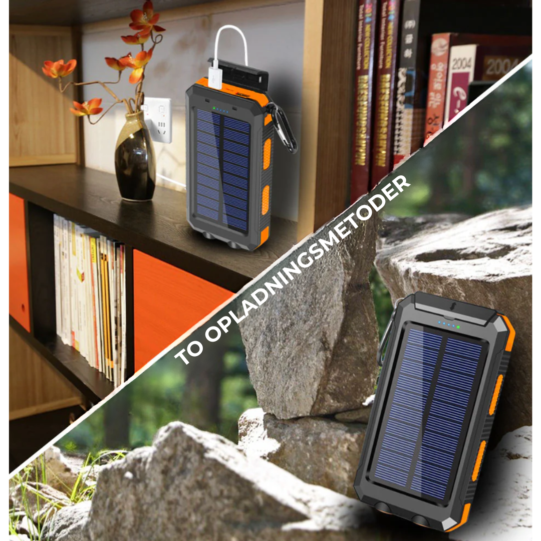 Solarbank™ Den grønne måde at oplade din telefon på