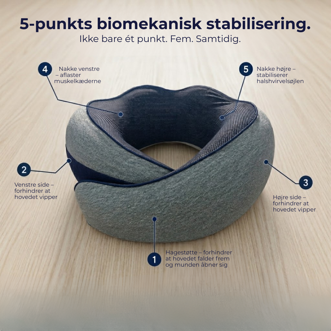 FlyPude™ | Sov på flyet som derhjemme - kompakt og ergonomisk