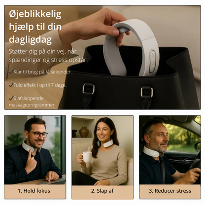 ZenNekke™ | 11-i-1 halsløsning | Slap af i nakkemusklerne på bare 15 minutter – hvor og når du vil