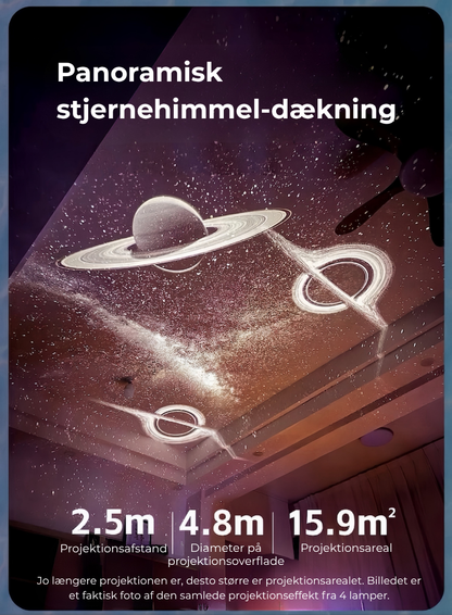 StjerneGlød™  Mini natlys med galaxieprojektion