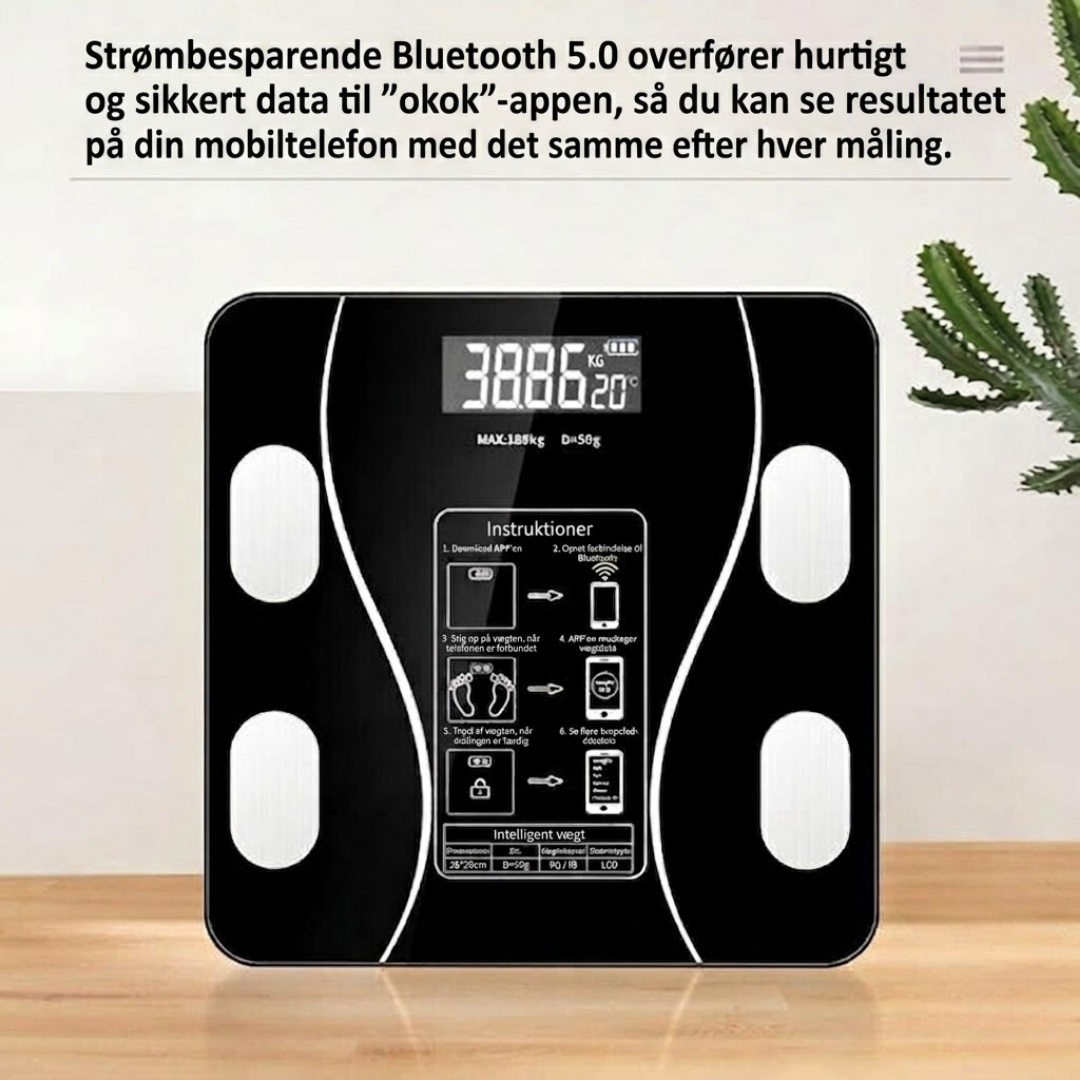 SmartVægt™ Bluetooth vægt med kropsanalyse