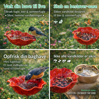 HaveFugl™ – Blomsterformet fuglebad