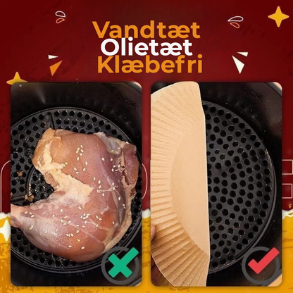 Air Fryer Liner | Airfryer engangsliner i bagepapir