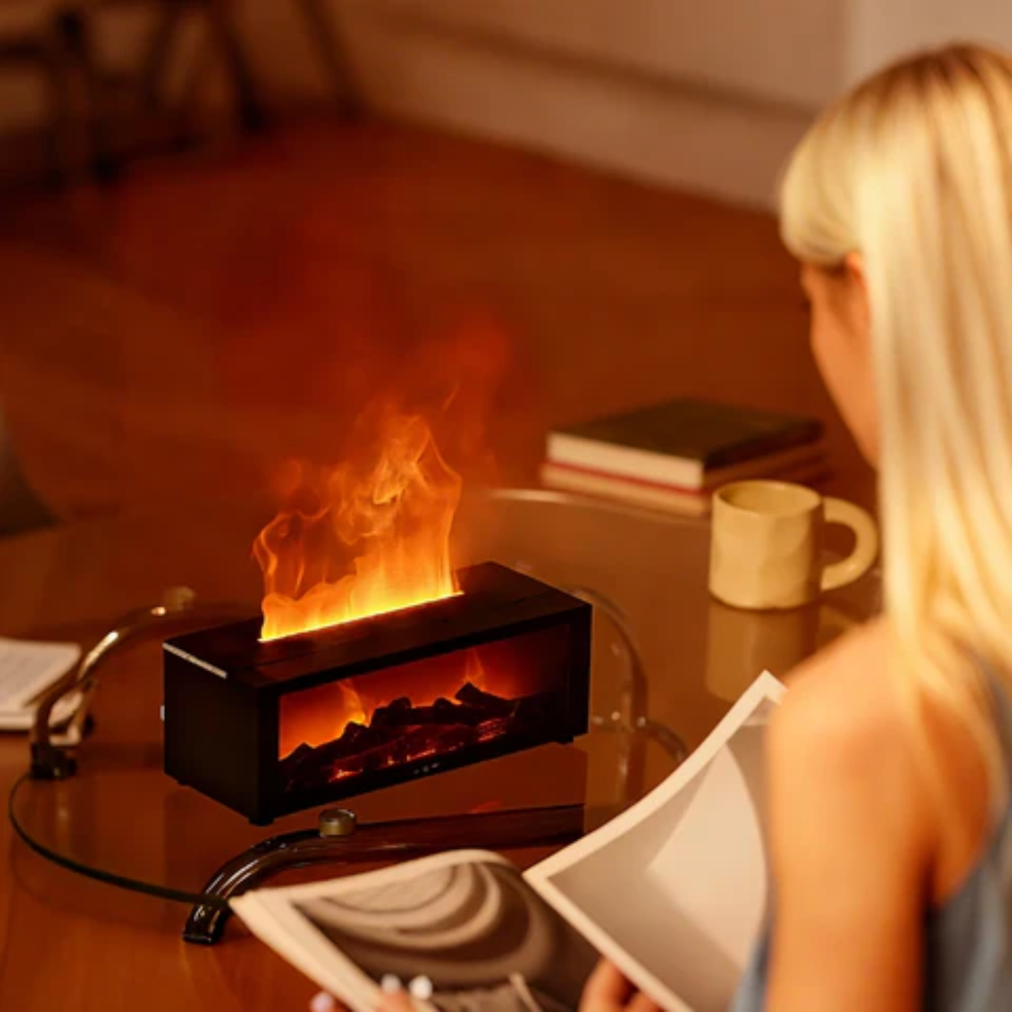 KaminDiffuser™ Luftfugter | Skab Øjeblikkelig Ro og Hygge i Dit Hjem