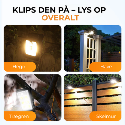 SolKlip™  Solardrevet udendørslampe med bevægelsessensor