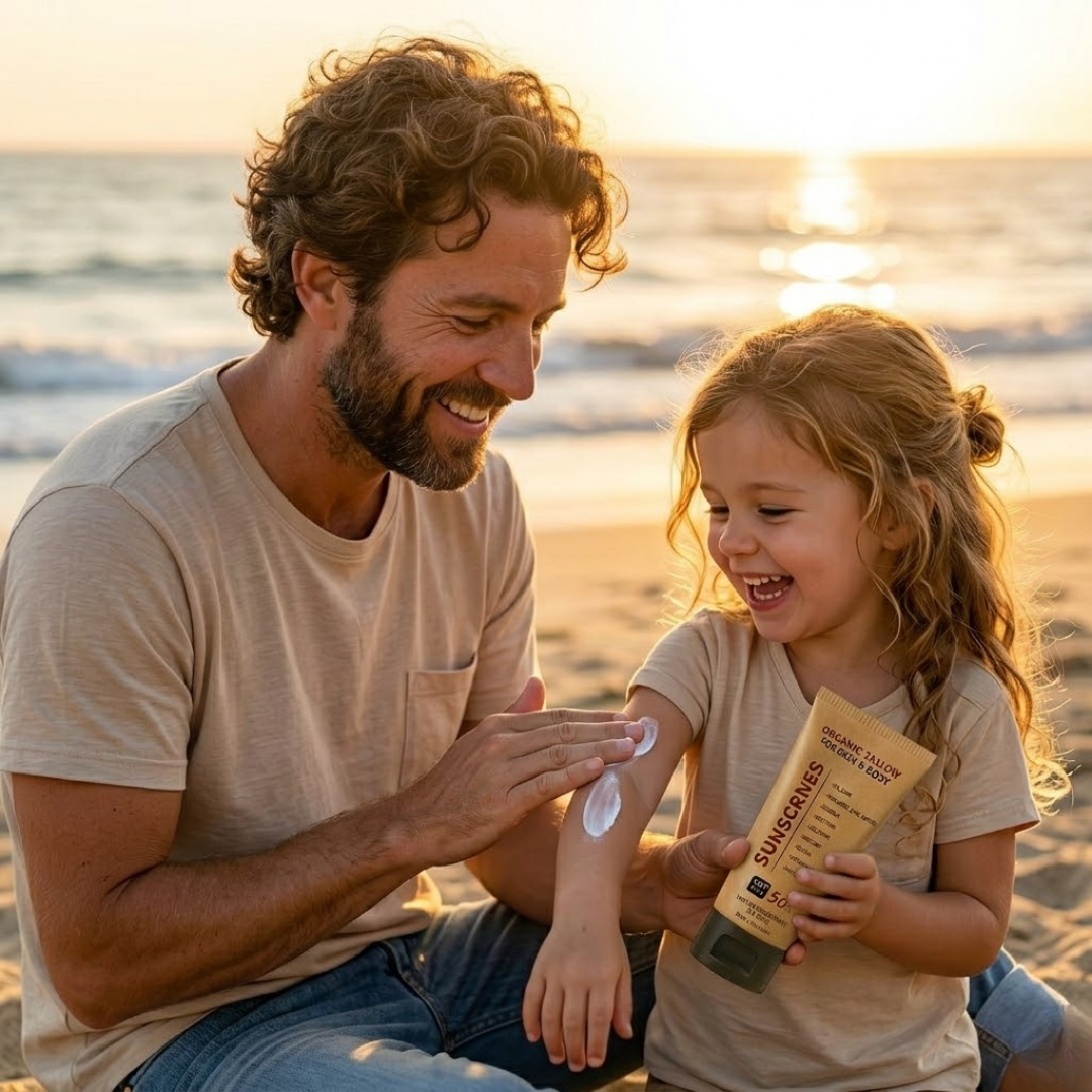 Naturlig Solcreme SPF 50+  Beskytter huden og er god for naturen