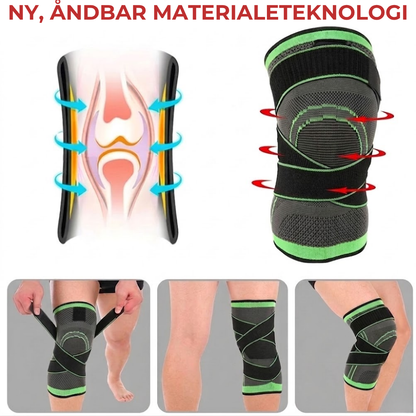 KnæFlex™ Komfortabel støtte til arbejde, sport og hverdag.