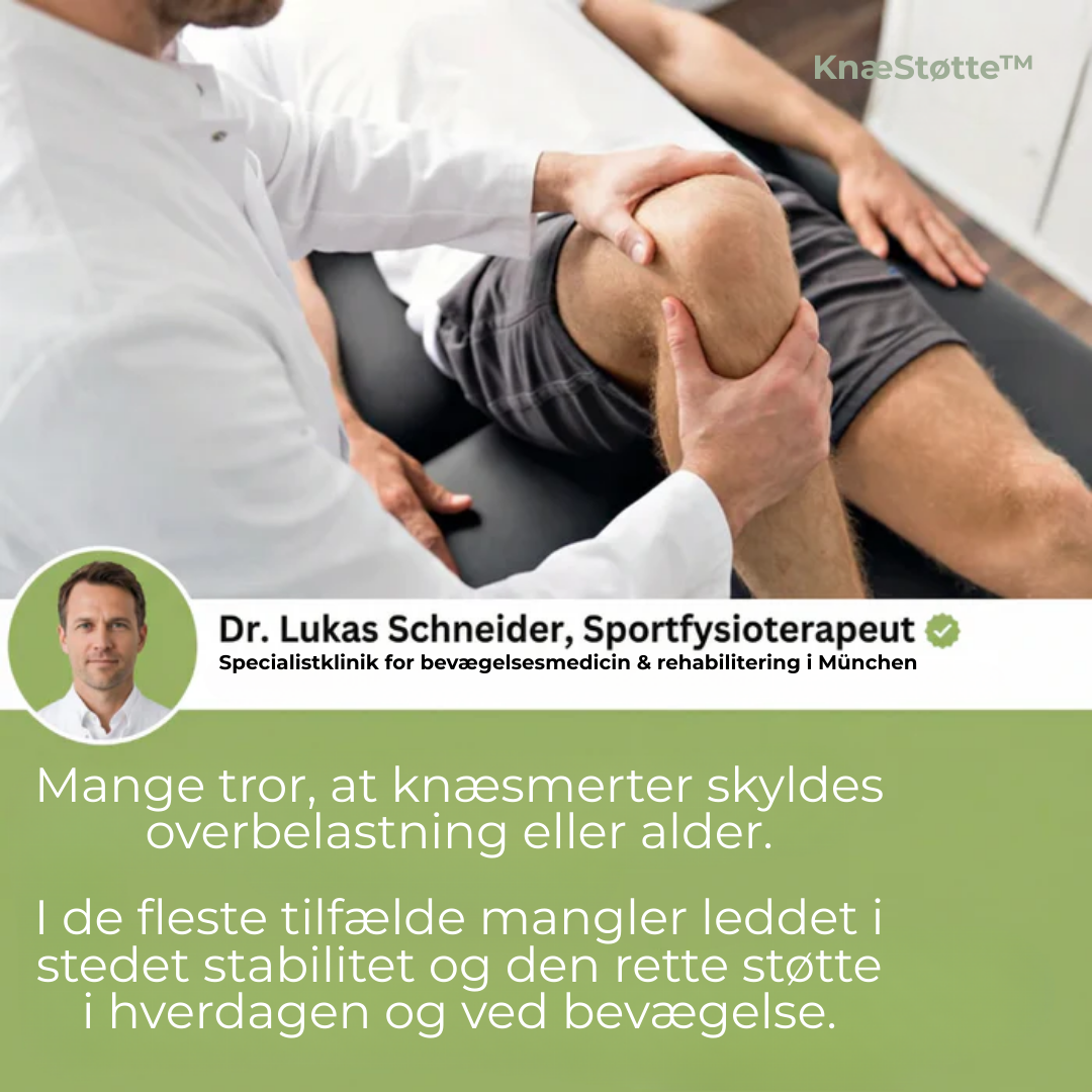 KnæStøtte™  Stabil støtte og fri bevægelse