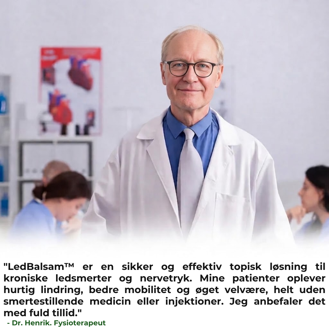 LedBalsam™ - Naturlig formel til ømme knæ, skuldre og hænder.