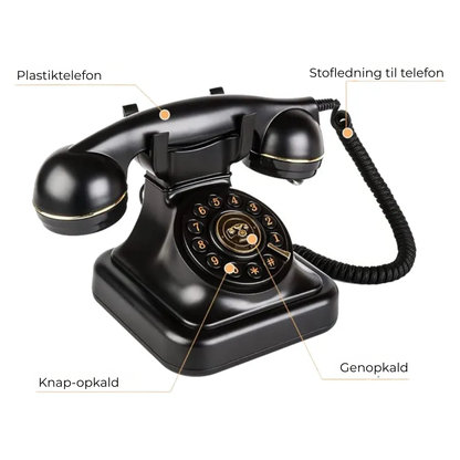 RingSomFør™ – Klassisk drejeskivetelefon, forbundet til din smartphone