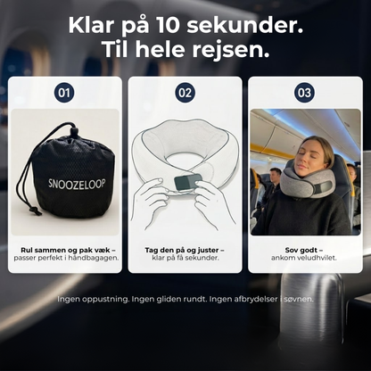 FlyPude™ | Sov på flyet som derhjemme - kompakt og ergonomisk