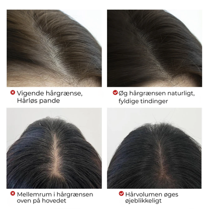 GråVæk™ | Fyldigere Hår på Sekunder – Skjul Tynde Hår & Grå Rødder Øjeblikkeligt!