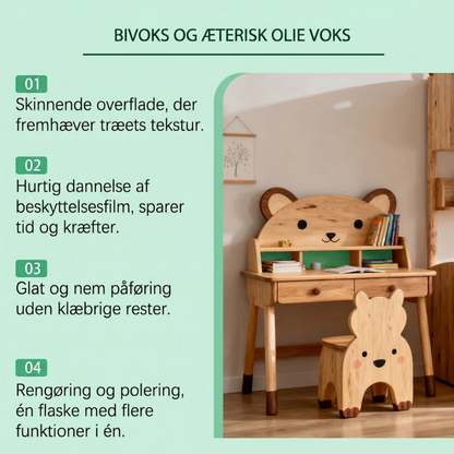 HoneyWax™  Alt-i-en Bivoks-spray til Træpleje