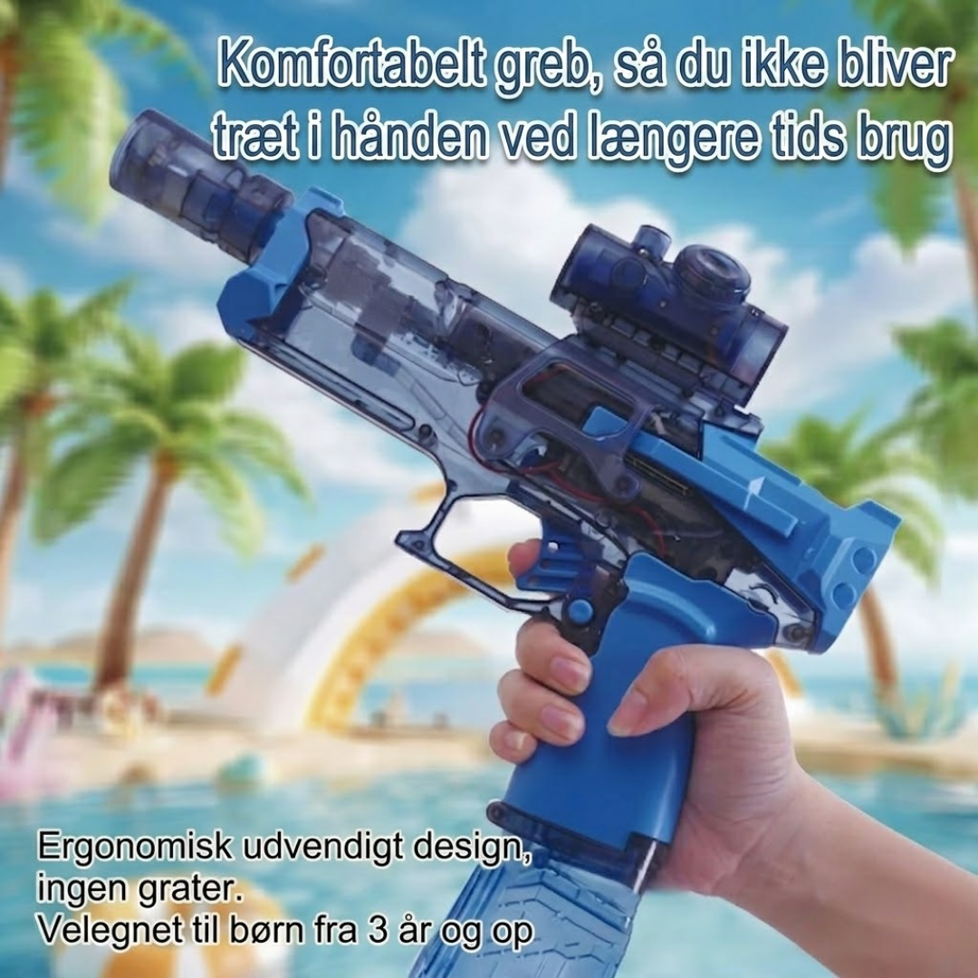 SplashGun - Skyder 10 meter, lyser i mørket, holder i timevis