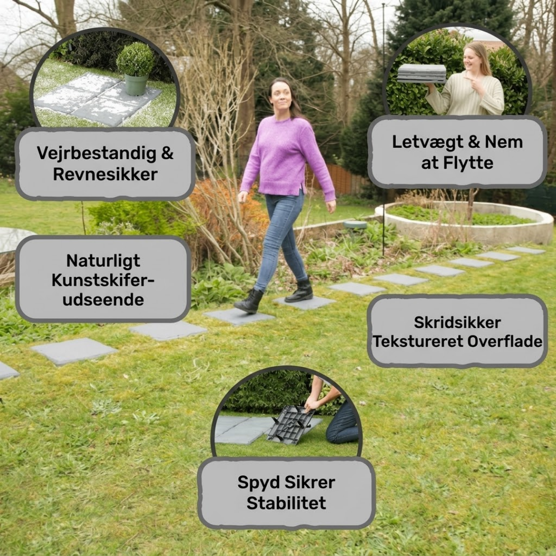 HaveSti™ skab en smuk havesti på sekunder uden værktøj eller cement