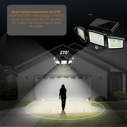 SolLys Pro – Udendørs LED-Væglys med Bevægelsessensor