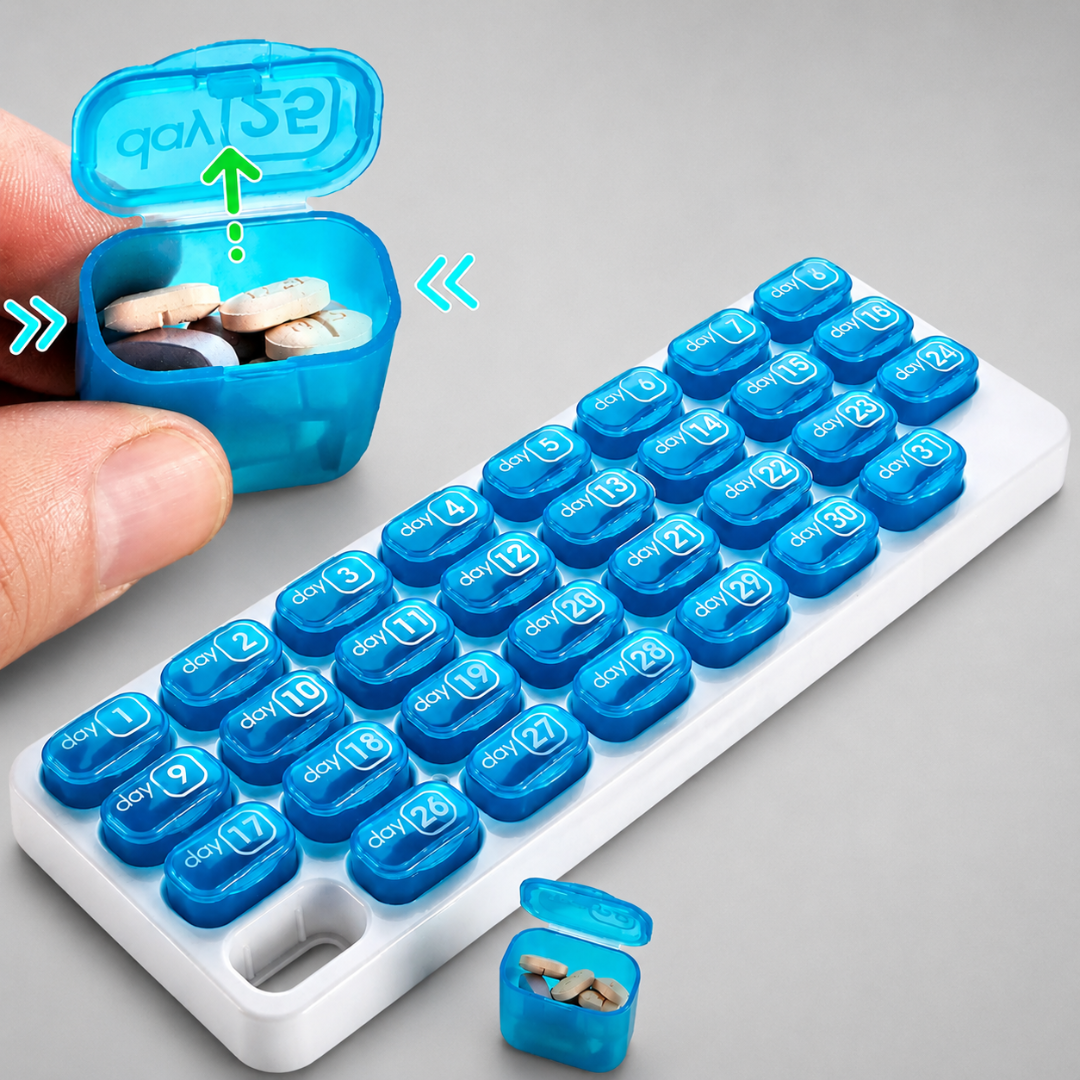 PilleBox™ | Overblik over din medicin - hele måneden, overalt og altid