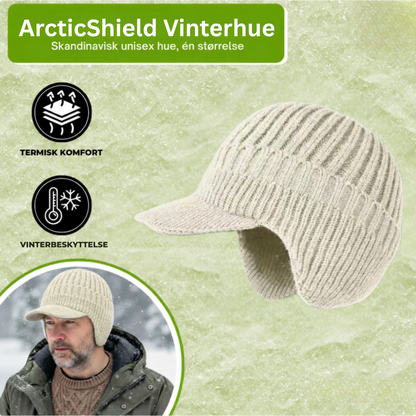 ArcticShield Vinterhue | Sig farvel til kolde ører med ekstra tyk, dobbeltstrikket komfort og integreret ørebeskyttelse!