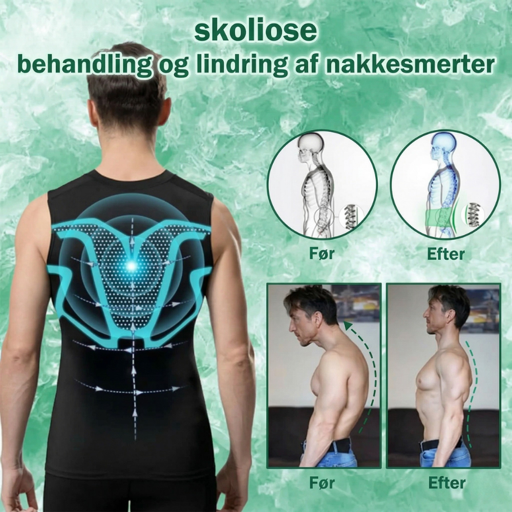 RankVest™  Kompressionsvestet til mænd – bedre holdning og slankere silhuet